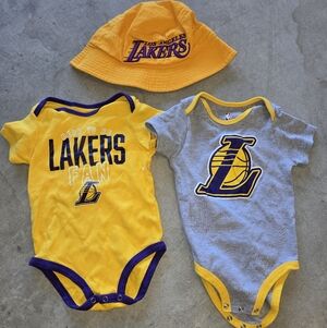 NBA Gray and Yellow Baby Onesie